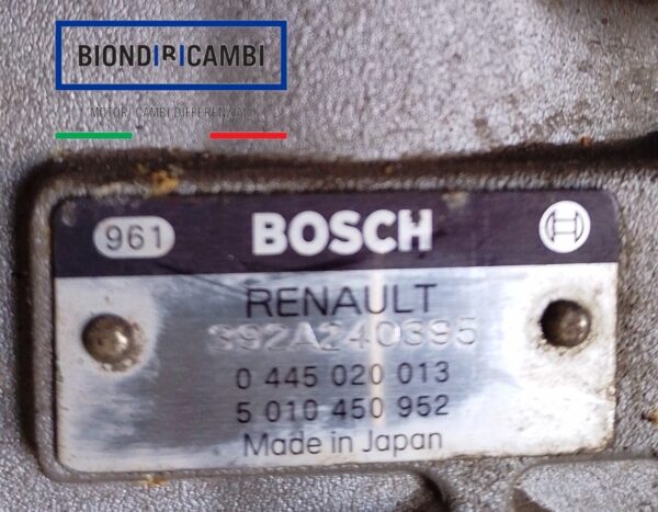 Pompa Alta Pressione Bosch 0 445 020 013 Renault 5010450952