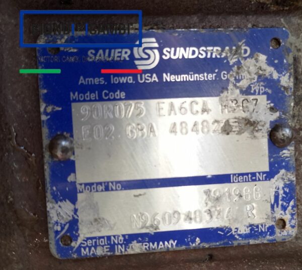 Pompa Idraulica Sauer Danfoss 90R075