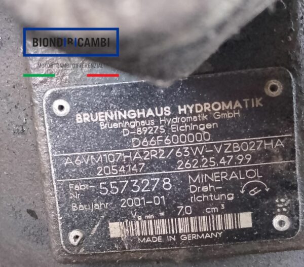 Pompa Idraulica Hydromatik A6VM107HA2R2