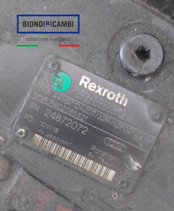 Pompa Idraulica Rexroth A4VG71 Casappa KP30.34