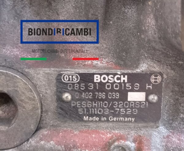 Pompa Iniezione Bosch 0 402 796 039